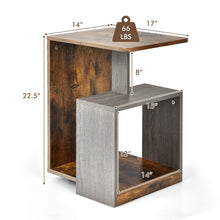 Load image into Gallery viewer, Gymax 2PCS 3 Tier Sofa Side End Table Storage Shelf Compact for Living Room Bedroom