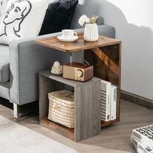 Load image into Gallery viewer, Gymax 2PCS 3 Tier Sofa Side End Table Storage Shelf Compact for Living Room Bedroom