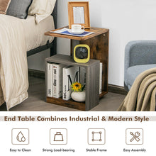 Load image into Gallery viewer, Gymax 2PCS 3 Tier Sofa Side End Table Storage Shelf Compact for Living Room Bedroom