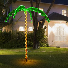 Load image into Gallery viewer, Gymax 7ft Pre-lit LED Rope Light Palm Tree Hawaii-Style Holiday Decor w/ 306 LED Lights