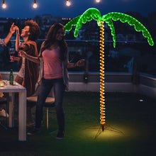 Load image into Gallery viewer, Gymax 7ft Pre-lit LED Rope Light Palm Tree Hawaii-Style Holiday Decor w/ 306 LED Lights