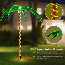 Load image into Gallery viewer, Gymax 7ft Pre-lit LED Rope Light Palm Tree Hawaii-Style Holiday Decor w/ 306 LED Lights