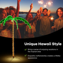 Load image into Gallery viewer, Gymax 7ft Pre-lit LED Rope Light Palm Tree Hawaii-Style Holiday Decor w/ 306 LED Lights