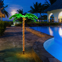 Load image into Gallery viewer, Gymax 5ft Pre-lit LED Rope Light Palm Tree Hawaii-Style Holiday Decor w/ 198 LED Lights