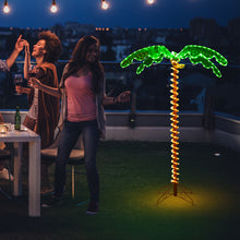 Load image into Gallery viewer, Gymax 5ft Pre-lit LED Rope Light Palm Tree Hawaii-Style Holiday Decor w/ 198 LED Lights