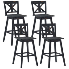 Load image into Gallery viewer, Gymax 4PCS Swivel Bar Stools 29'' Counter Height Chairs w/ Footrest