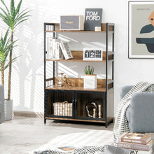 Load image into Gallery viewer, Gymax 3-Tier Baker's Rack Industrial Kitchen Microwave Oven Stand w/Storage Cabinet