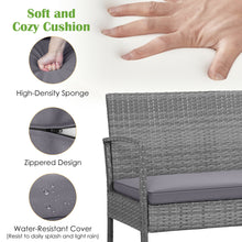 Load image into Gallery viewer, Gymax 8PCS Rattan Patio Conversation Furniture Set w/ Acacia Wood Tabletop & Cushions