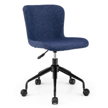 Load image into Gallery viewer, Gymax Mid Back Armless Office Chair Adjustable Swivel Linen Task Chair