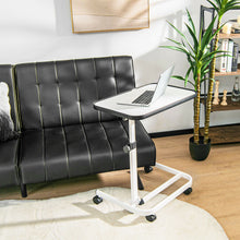 Load image into Gallery viewer, Gymax Overbed Bedside Table Universal Wheels Adjustable Tilt Top Laptop Hospital Desk