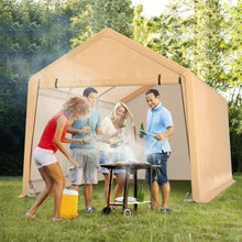 Load image into Gallery viewer, Gymax 9x17 ft Heavy Duty Carport Canopy PE Car Tent Steel Outdoor Garage Shelter