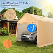Load image into Gallery viewer, Gymax 9x17 ft Heavy Duty Carport Canopy PE Car Tent Steel Outdoor Garage Shelter