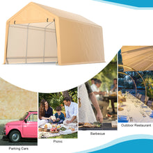 Load image into Gallery viewer, Gymax 9x17 ft Heavy Duty Carport Canopy PE Car Tent Steel Outdoor Garage Shelter