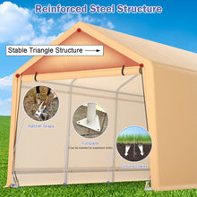 Load image into Gallery viewer, Gymax 9x17 ft Heavy Duty Carport Canopy PE Car Tent Steel Outdoor Garage Shelter