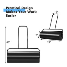 Load image into Gallery viewer, Gymax 13-Gallon Lawn Roller Heavy-Duty Steel Push/Pull Sod Roller 24'' x13'' Black