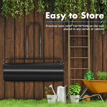 Load image into Gallery viewer, Gymax 13-Gallon Lawn Roller Heavy-Duty Steel Push/Pull Sod Roller 24'' x13'' Black