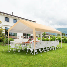 Load image into Gallery viewer, Gymax 10x20 ft Heavy-Duty Steel Carport Car Canopy Shelter Sidewalls Tent Garage
