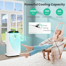 Load image into Gallery viewer, Gymax 12000 BTU Portable Air Conditioner Controlled by WiFi Smart App & Remote