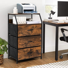 Load image into Gallery viewer, Gymax 2PCS 3 Drawer Dresser w/Top Shelf Storage Tower Cabinet for Bedroom Hallway Nursery