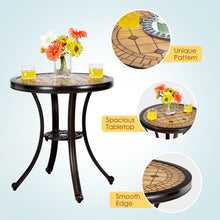 Load image into Gallery viewer, Gymax 3PCS Cast Aluminum Patio Bistro Set Outdoor Table & Chairs Furniture Set