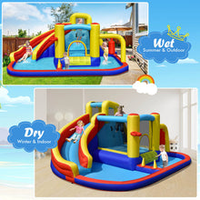 Load image into Gallery viewer, Gymax 7-in-1 Inflatable Water Slide Water Park Kids Bounce Castle With 735W Air Blower
