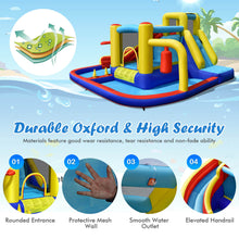 Load image into Gallery viewer, Gymax 7-in-1 Inflatable Water Slide Water Park Kids Bounce Castle With 735W Air Blower