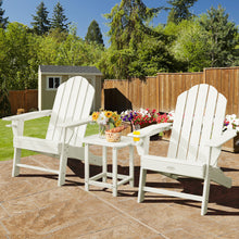 Load image into Gallery viewer, Gymax 3PCS Patio Adirondack Chair & Side Table Set Weather Resistant w/ Cup Holder
