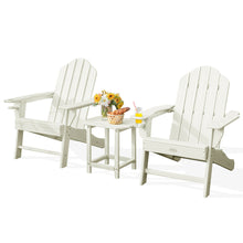 Load image into Gallery viewer, Gymax 3PCS Patio Adirondack Chair & Side Table Set Weather Resistant w/ Cup Holder