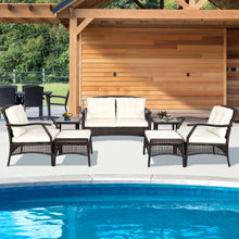 Load image into Gallery viewer, Gymax 7PCS Rattan Patio Conversation Sofa Furniture Set w/ Cushions & Waterproof Cover