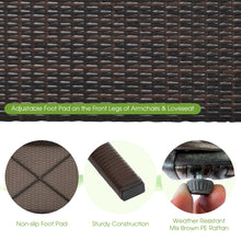 Load image into Gallery viewer, Gymax 7PCS Rattan Patio Conversation Sofa Furniture Set w/ Cushions & Waterproof Cover