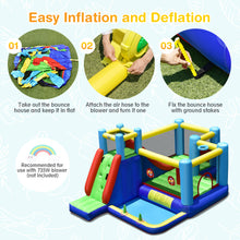 Load image into Gallery viewer, Gymax 8-in-1 Kids Inflatable Bounce House Bouncy Castle Indoor Outdoor Without Blower