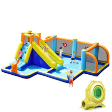 Load image into Gallery viewer, Gymax Inflatable Water Slide 7-in-1 Giant Kids Wet Dry Bounce House w/ 735W Blower