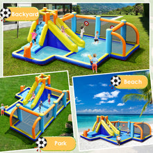 Load image into Gallery viewer, Gymax Inflatable Water Slide 7-in-1 Giant Kids Wet Dry Bounce House w/ 735W Blower