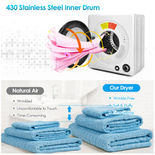 Load image into Gallery viewer, Gymax 13.2 lbs Electric Tumble Compact Laundry Dryer Stainless Steel Tub 1350 W