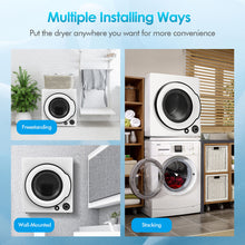 Load image into Gallery viewer, Gymax 13.2 lbs Electric Tumble Compact Laundry Dryer Stainless Steel Tub 1350 W