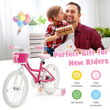 Load image into Gallery viewer, Gymax Kids Bicycle 18'' Toddler & Kids Bike w/Training Wheels for 6-8 Year Old Kids
