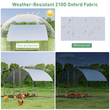 Load image into Gallery viewer, Gymax Large Metal Chicken Coop Outdoor Galvanized Dome Cage w/ Cover 9 ft x 6.2 ft