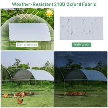 Load image into Gallery viewer, Gymax Large Metal Chicken Coop Outdoor Galvanized Dome Cage w/ Cover 9 ft x 12.5 ft