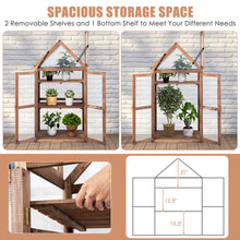 Load image into Gallery viewer, Gymax Wooden Cold Frame Greenhouse Raised Planter Protection for Vegetable and Flower