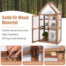 Load image into Gallery viewer, Gymax Wooden Cold Frame Greenhouse Raised Planter Protection for Vegetable and Flower