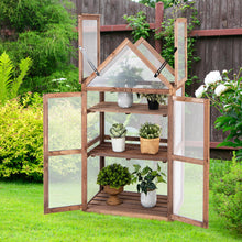 Load image into Gallery viewer, Gymax Wooden Cold Frame Greenhouse Raised Planter Protection for Vegetable and Flower