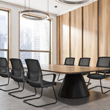 Load image into Gallery viewer, Gymax Set of 6 Conference Chairs Mesh Reception Office Guest Chairs w/Lumbar Support