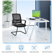 Load image into Gallery viewer, Gymax Set of 6 Conference Chairs Mesh Reception Office Guest Chairs w/Lumbar Support