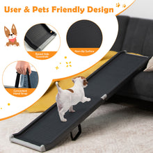 Load image into Gallery viewer, Gymax 63''Upgrade Folding Pet Ramp Portable Dog Ramp w/Steel Frame For SUV Truck Car
