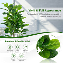 Load image into Gallery viewer, Gymax 51''Artificial Tree 2-Pack Artificial Fiddle Leaf Fig Tree for Indoor Outdoor