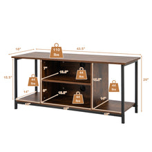 Load image into Gallery viewer, Gymax Mid-Century TV stand Media Console Table Entertainment Center w/Adjustable Shelf