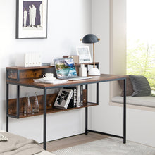 Load image into Gallery viewer, Gymax 48'' Computer Desk Home Office Writing Study Table w/ Monitor Stand Storage Shelf