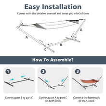 Load image into Gallery viewer, Gymax 2-Person Heavy-Duty Hammock Stand w/ Storage Bag Portable 450 LBS Capacity