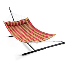 Load image into Gallery viewer, Gymax Hammock Chair with Stand Portable Bag Cushion Pillow Heavy Duty Frame