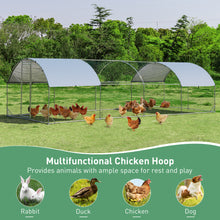 Load image into Gallery viewer, Gymax Large Metal Chicken Coop Outdoor Galvanized Dome Shaped Cage w/Cover 9 ft x25 ft